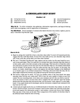 A Chocolate Chip Hunt