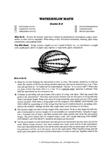 Watermelon Math