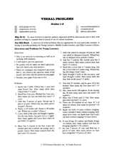 Verbal Problems