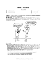 Plan a Vacation