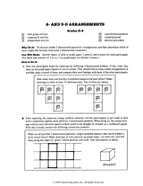 2-D and 3-D Arrangements