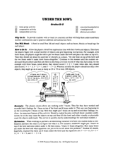 ''Under the Bowl'' Math Game
