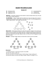 Magic Triangle Puzzle