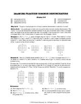 Drawing Fraction Common Denominators