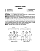 ''Let's Have Order'' Number Game
