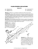 Floor Number Line Actions