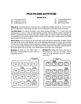 File Folder Math Activities