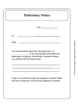 Proficiency Notice