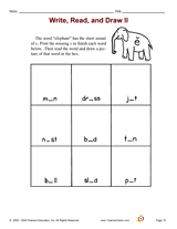 Write, Read, and Draw -- Short e''''