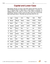 Capital and Lower Case