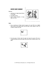 Crayon Fabric Rubbings