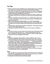 SAT Tips
