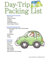 Day Trip Packing List