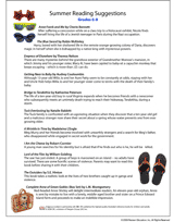 Summer Reading Guide: Grades 6-8