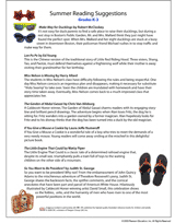 Summer Reading Guide: Grades K-2