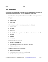 Stock Market Basics