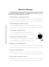 Mixed-Up Proverbs