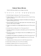 Library Skills Review