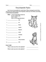 Encyclopedia Topics