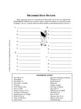 December Days Outline