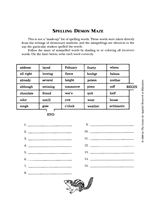Spelling Demon Maze