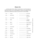 Prefix Fun
