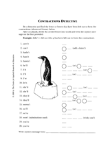 Contractions Detective