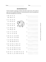 Homophones