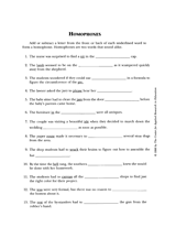 Homophones
