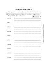 Initial Sound Sentences