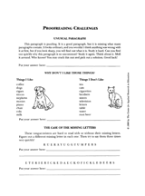 Proofreading Challenges