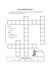 Letter Parts Puzzle