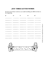 Just Three-Letter Words