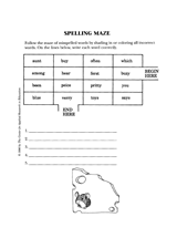 Spelling Maze