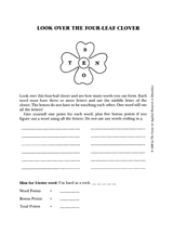 Look Over the Four-Leaf Clover