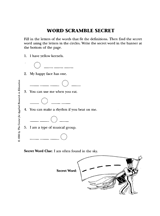 Word Scramble Secret
