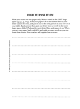 Fold It/Pass It On