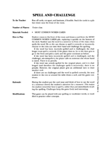 Spell and Challenge