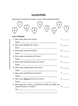 Valentine's Day Word Quiz