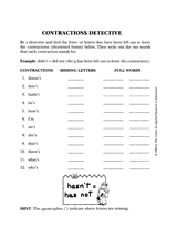 Contractions Detective