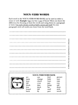 Noun-Verb Words