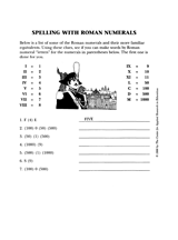 Spelling with Roman Numerals