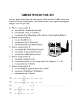 Where Would You Be?