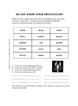 Do You Know Your Crustaceans?