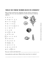 What Do These Words Have in Common?