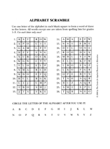 Alphabet Scramble