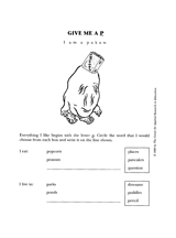 Give Me a ''P''