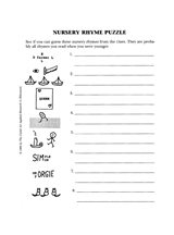 Nursery Rhyme Puzzle