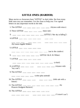‘Little’ Story Titles (Hard)