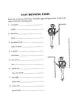 Easy Rhyming Pairs